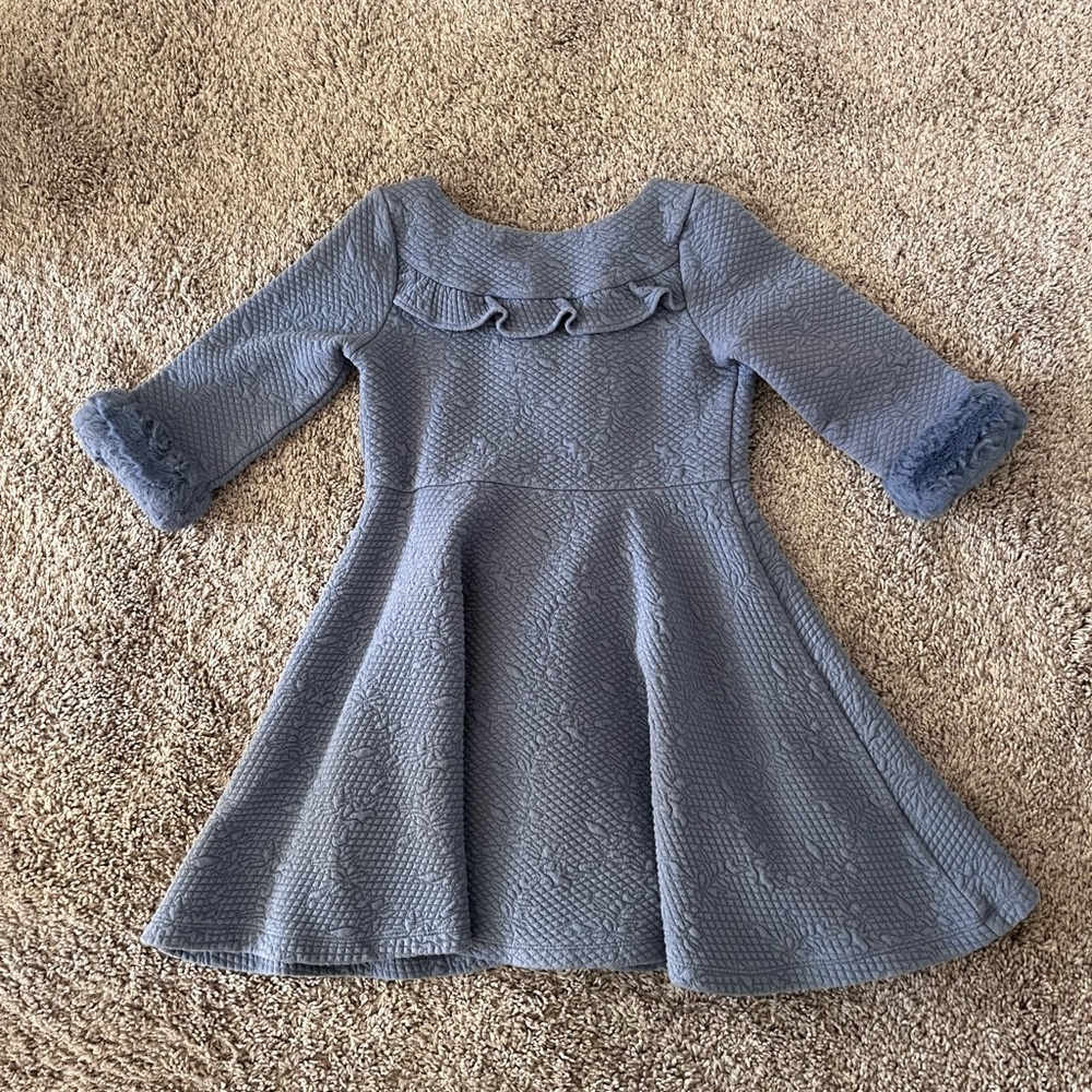 Janie and Jack Faux Fur Cuff Dress